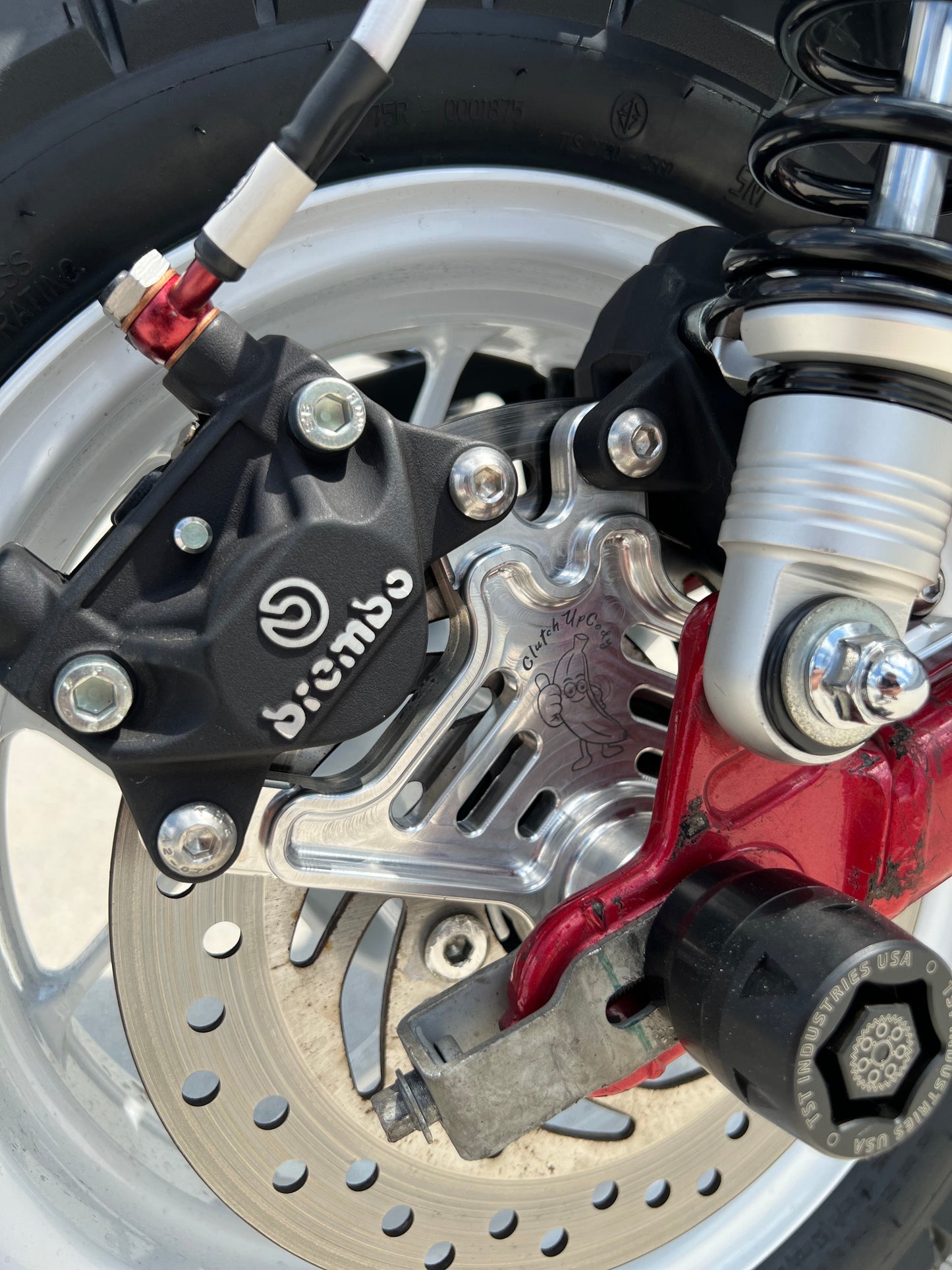 Honda Monkey Big Rotor Dual Caliper Handbrake Bracket - Pre-Production Sale