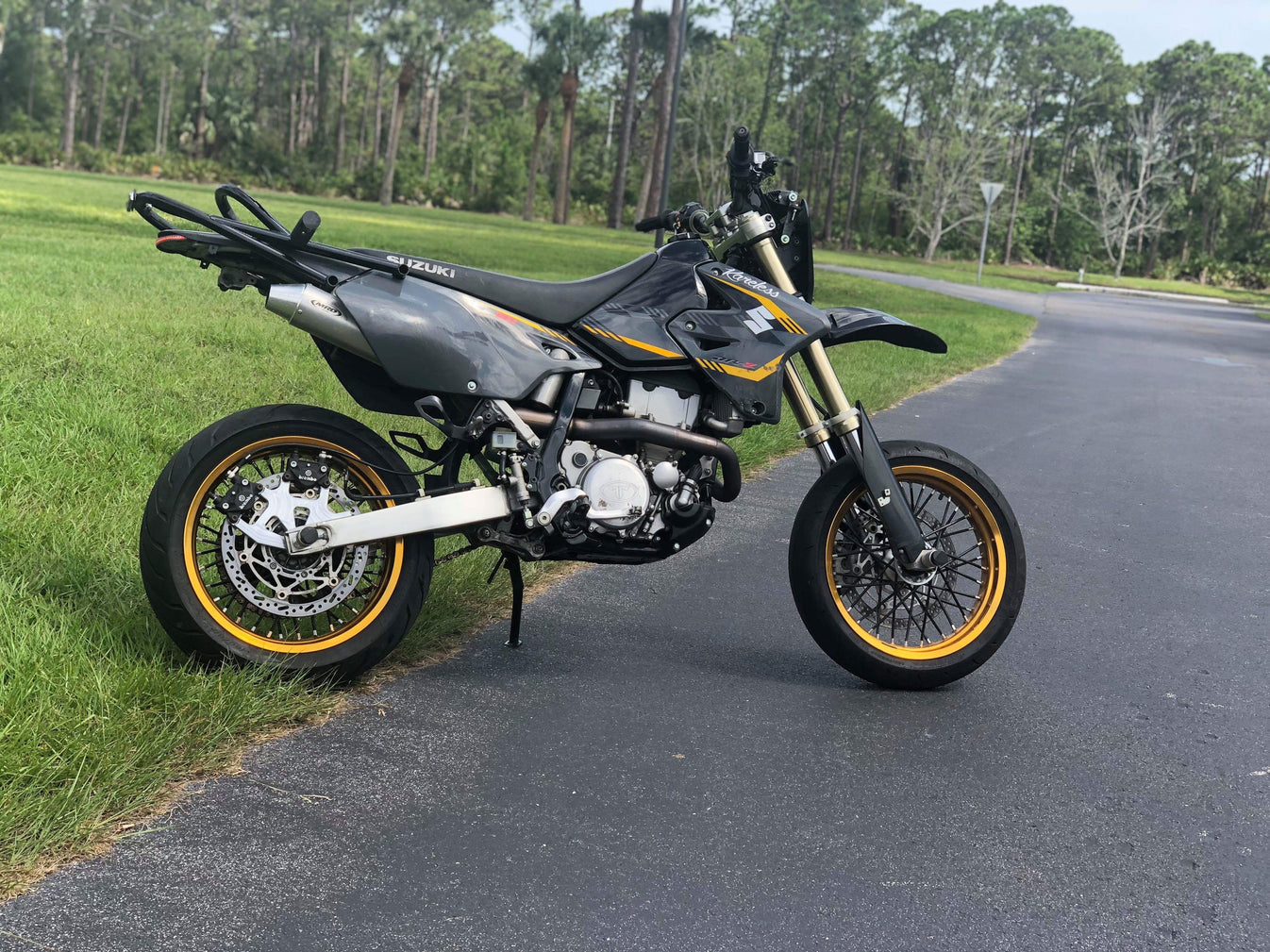 DRZ400SM Dual Caliper Hand Brake Bracket MANICMACHINING